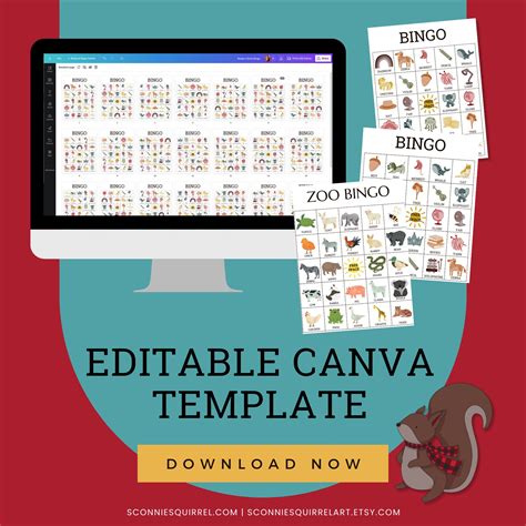 Canva Bingo Template