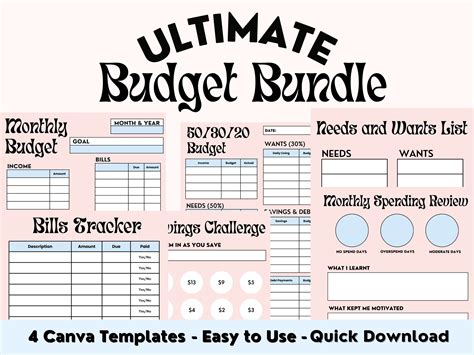Canva Budget Template