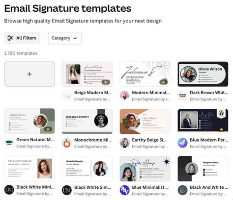 Canva Email Signature Templates