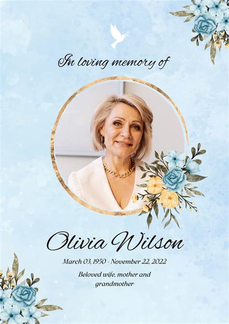 Canva Funeral Templates