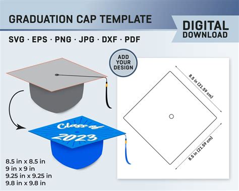 Canva Graduation Cap Template
