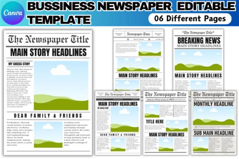 Canva Newspaper Template