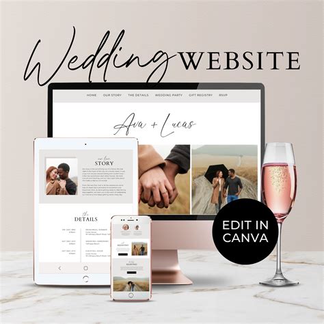 Canva Wedding Website Templates