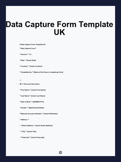 Capture Template