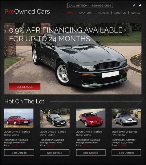 Car Dealership Website Template Free