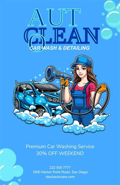 Car Wash Poster Template