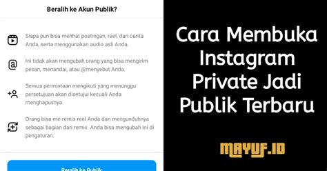 Cara Membuka Instagram Private
