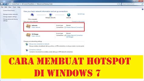 Cara Menggunakan Aplikasi Hotspot di Windows 7 Indonesia