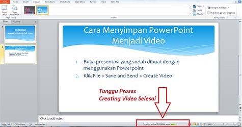 Cara Menyimpan Presentasi PowerPoint 2007