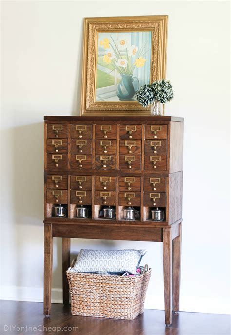 Card Catalog Bookshelf