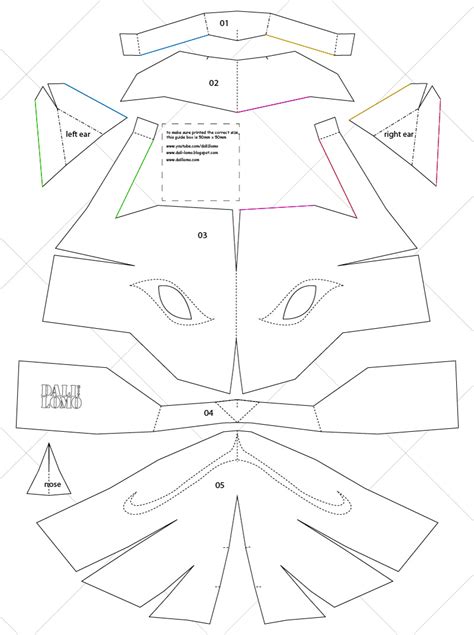 Cardboard Mask Template
