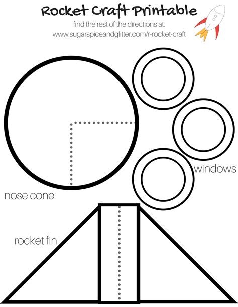Cardboard Rocket Ship Template