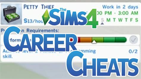Career Cheats Sims 4