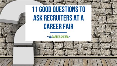 Career Fair Questions