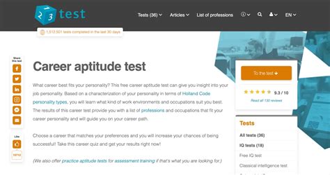 Career Test Free For Adults