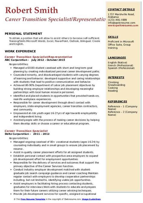 Career Transition Resume