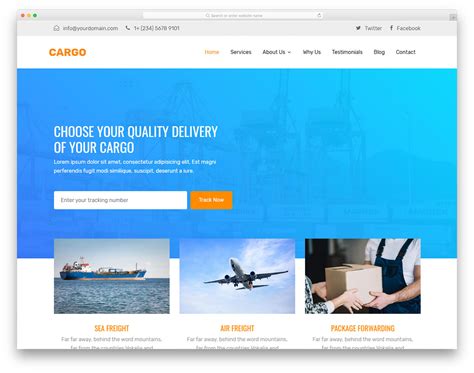 Cargo Website Templates