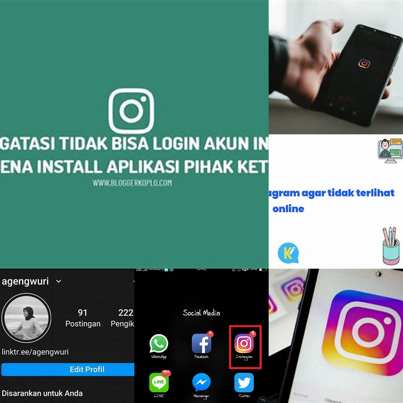 Cari aplikasi pihak ketiga yang dapat membantu Anda untuk tidak terlihat online di Instagram