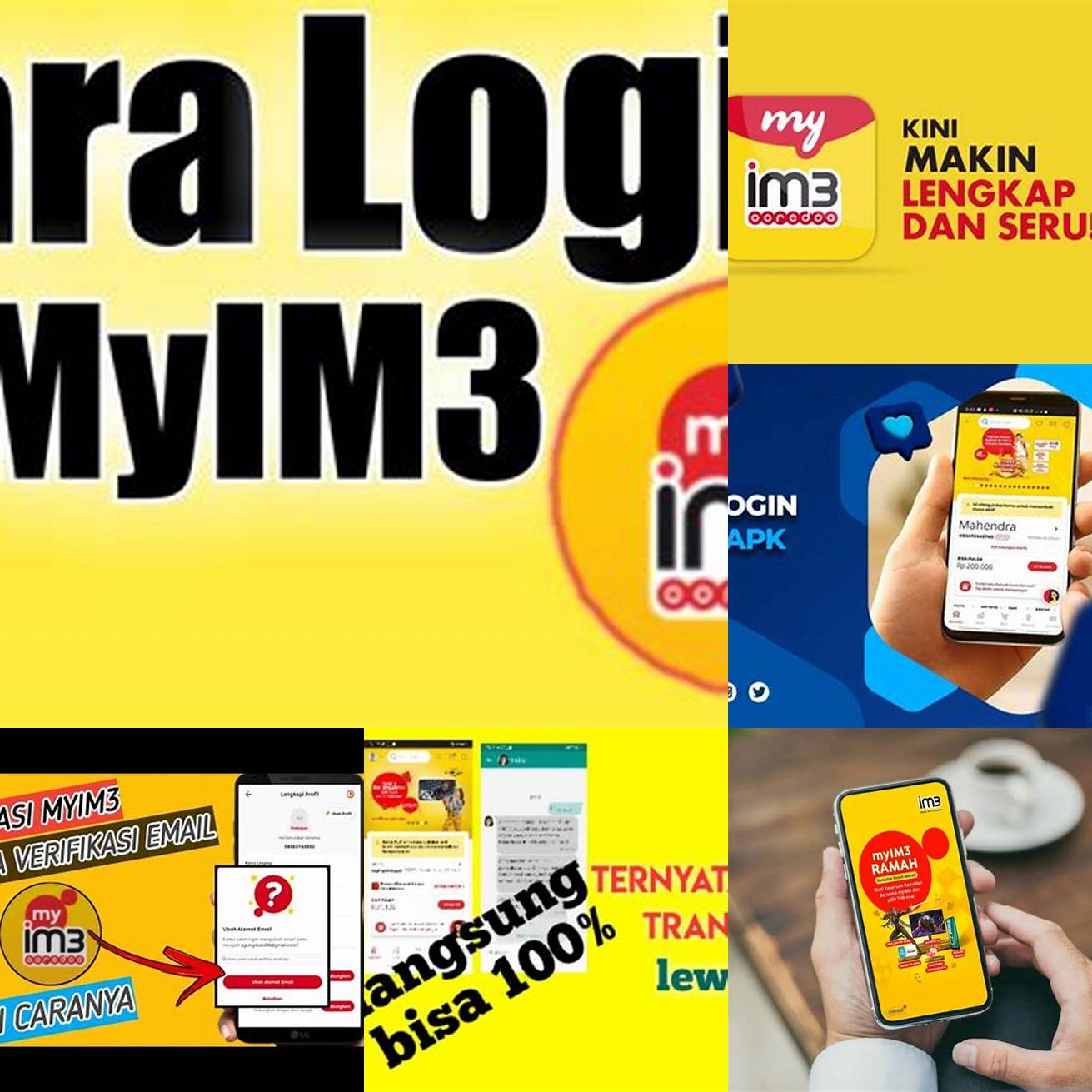 Cari dan buka aplikasi MyIM3 di smartphone Anda