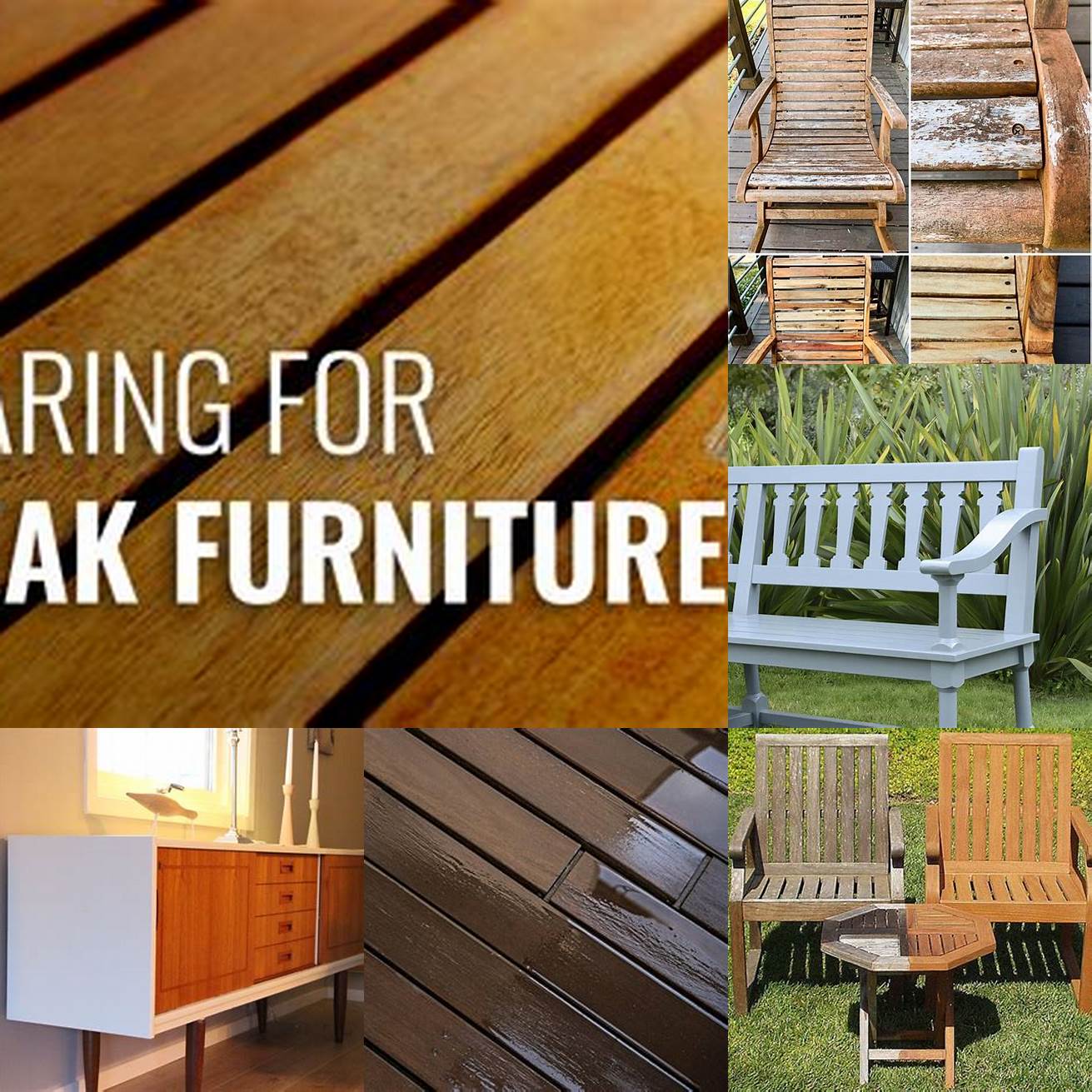 Caring for Painted Teak Furniture