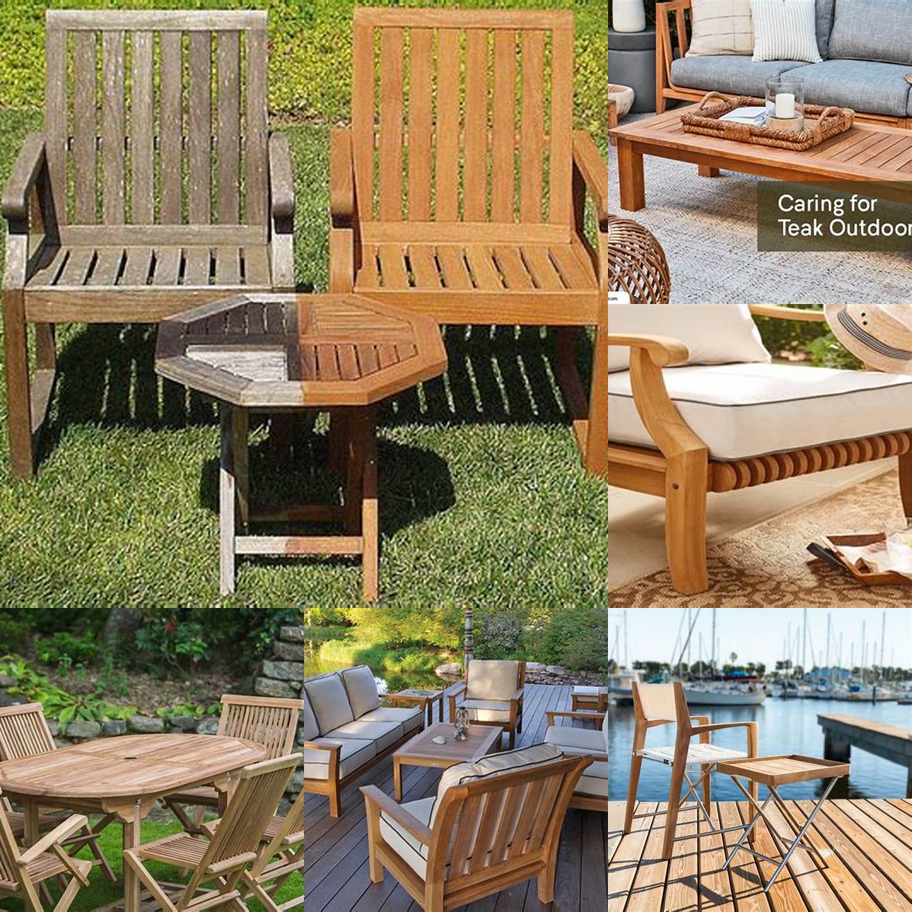 Caring for Teak Furniture in the Summer