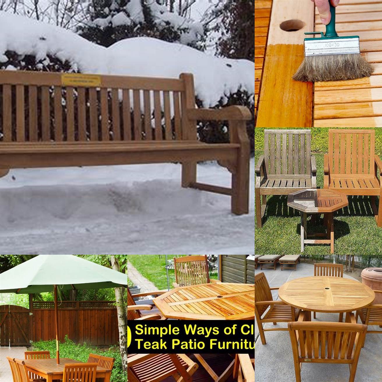 Caring for Teak Furniture in the Winter