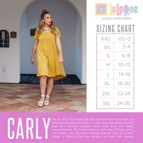 Carly Lularoe Size Chart