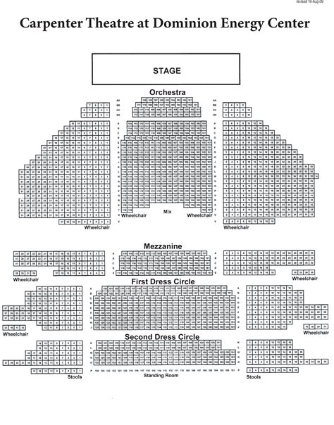 Carpenter Center Seating Chart