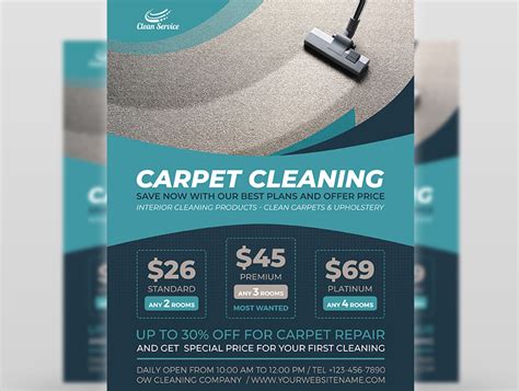 Carpet Cleaning Special Flyers