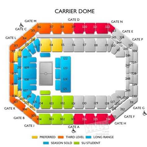 Carrier Dome Seating Chart With Seat Numbers