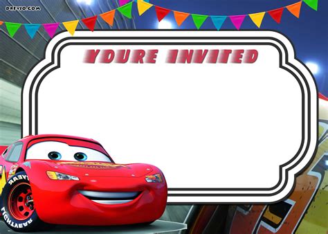 Cars Invitation Template Free