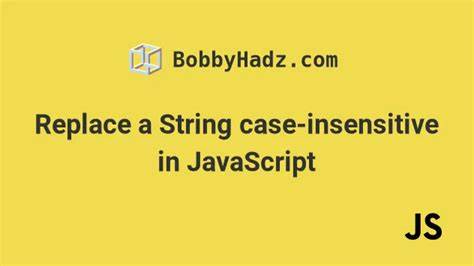 Case insensitive replace