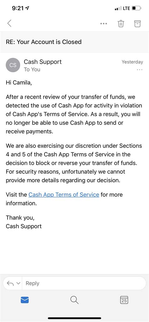 Cash App email support