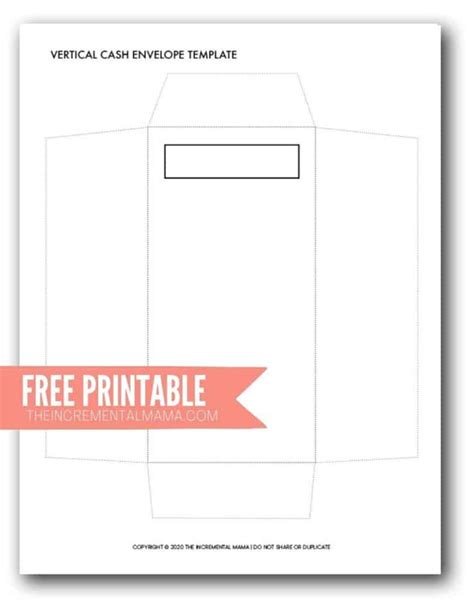 Cash Envelope Template