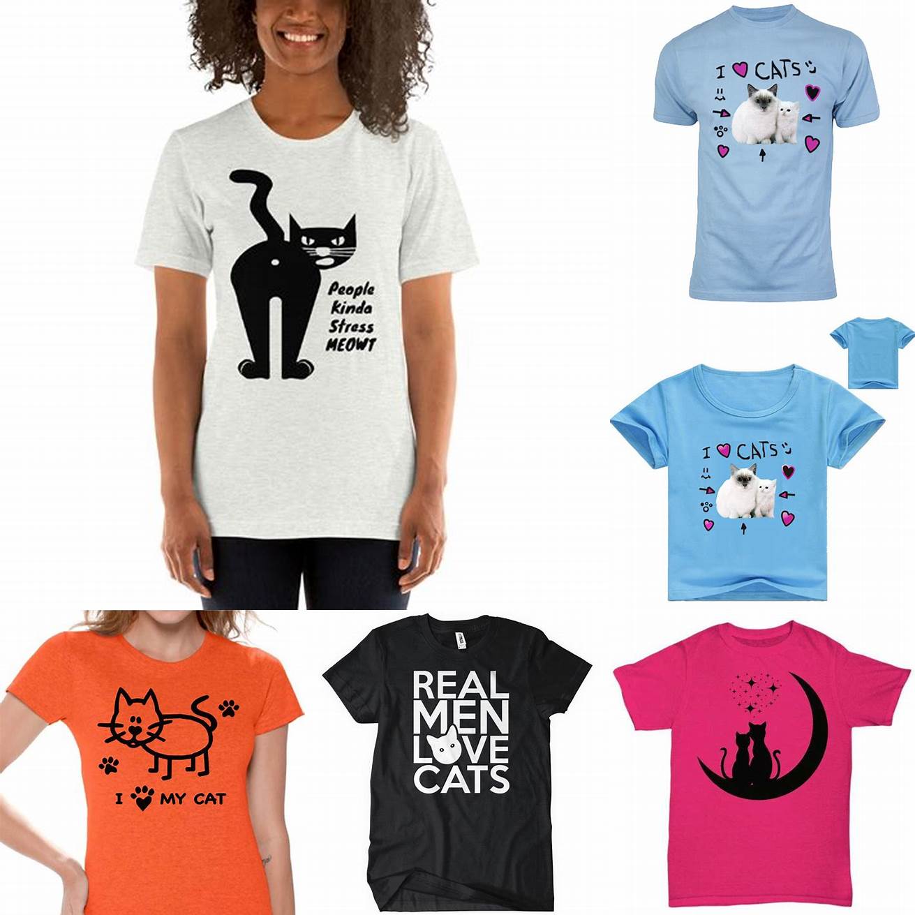 Cat Love T-Shirt on a Sunny Day