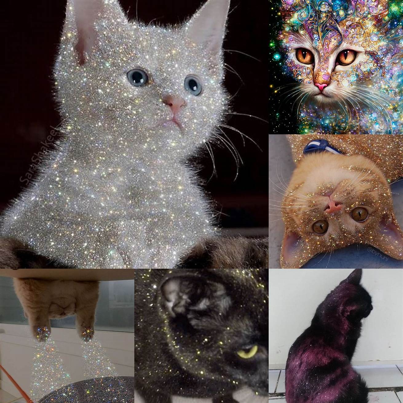 Cat with Glitter