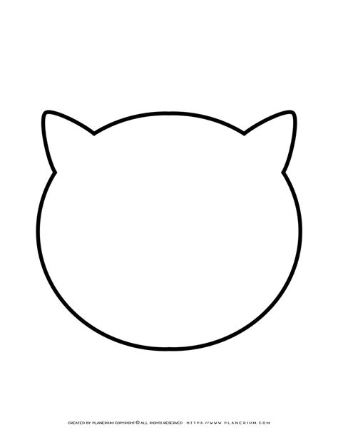 Cat Face Template