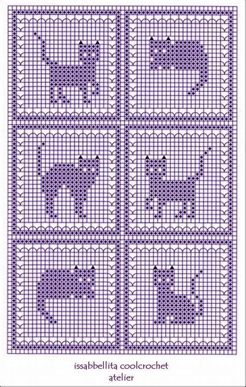 Cat Filet Crochet Pattern