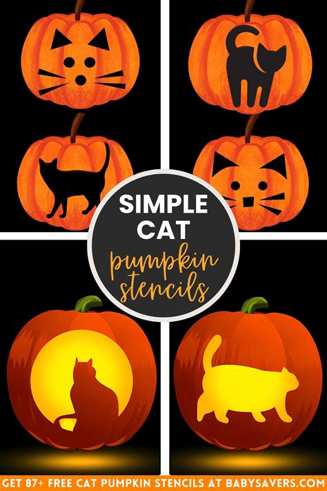 Cat Pumpkin Templates Free