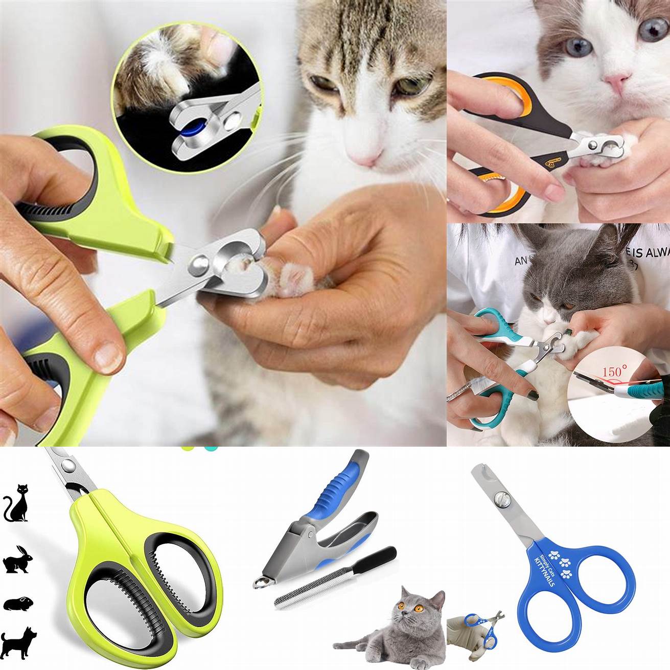 Cat-specific nail clippers