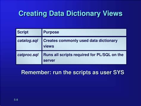 Catalog.sql And Catproc.sql