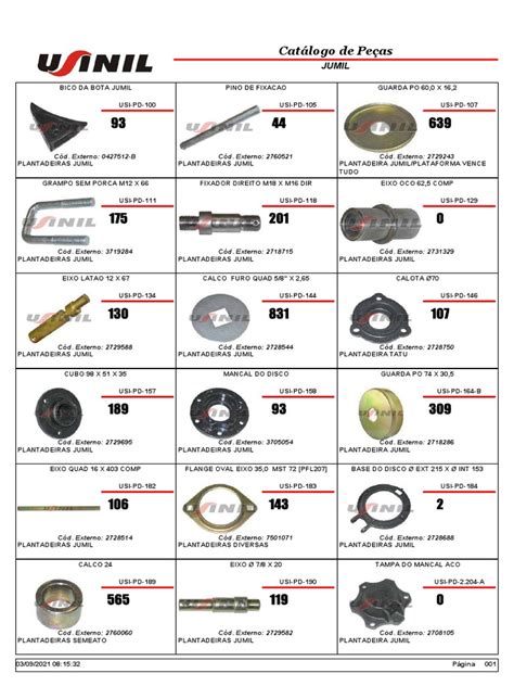 Catalogo De Pecas