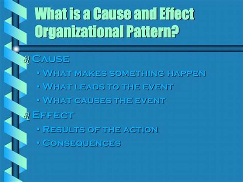 Cause And Effect Organizational Pattern Example