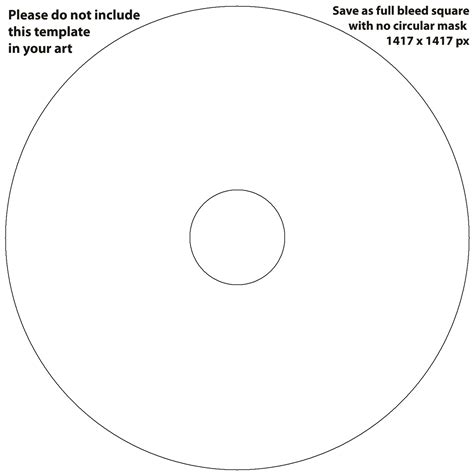 Cd Disc Label Template