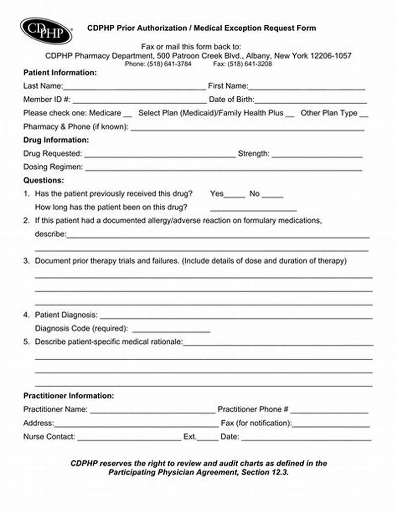 Cdphp Prior Auth Form