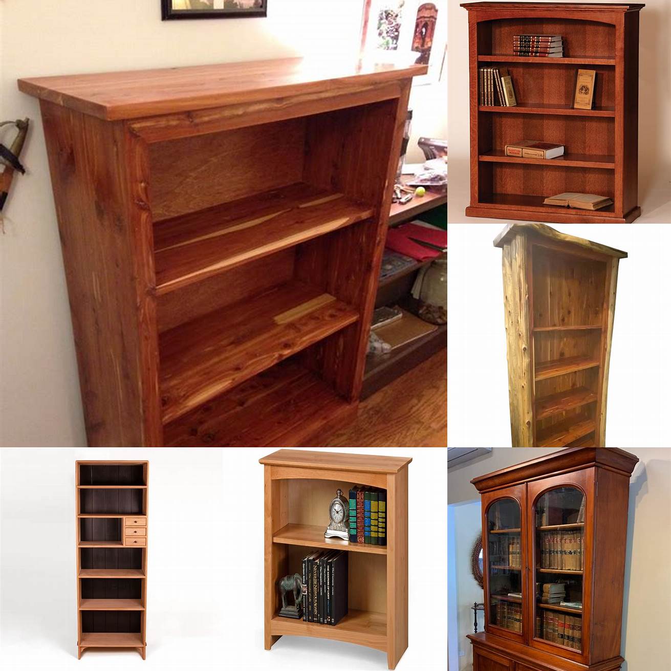 Cedar bookcase