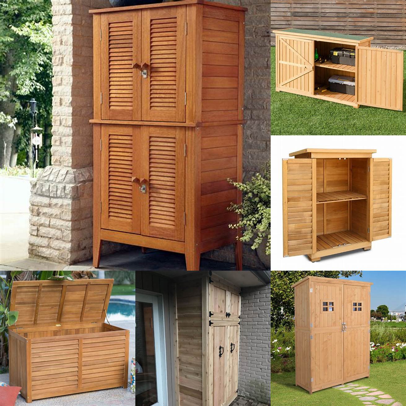 Cedar outdoor storage