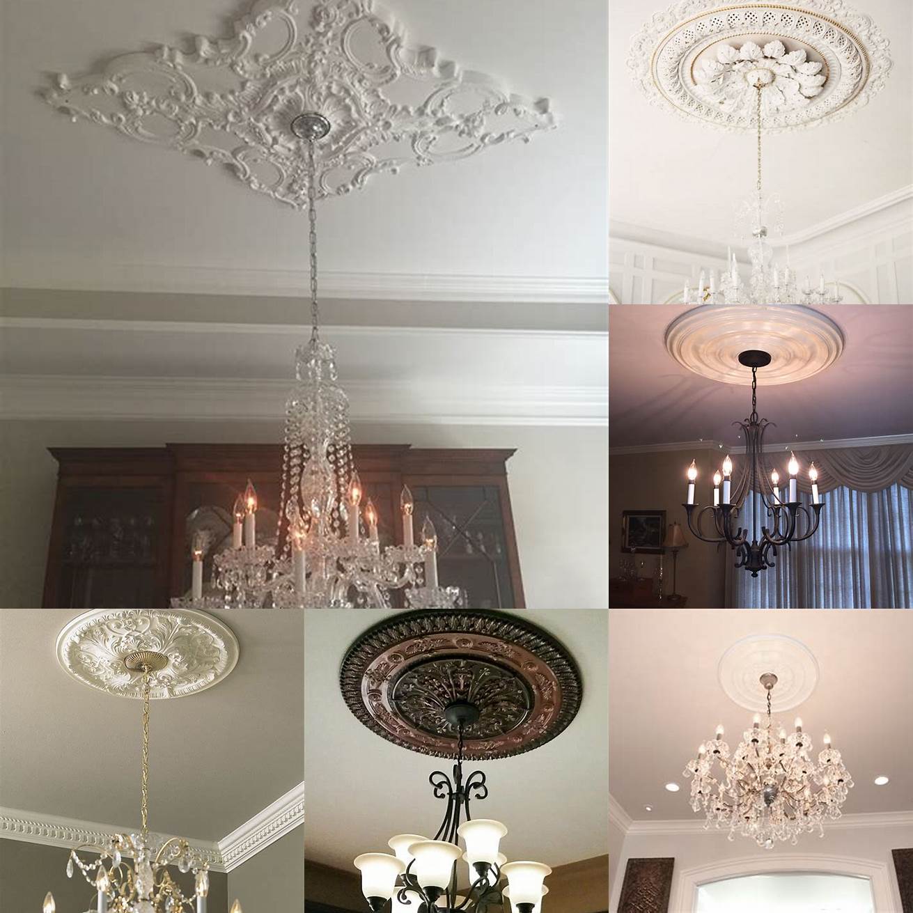 Ceiling medallions are decorative elements that can add texture and visual interest to your ceiling