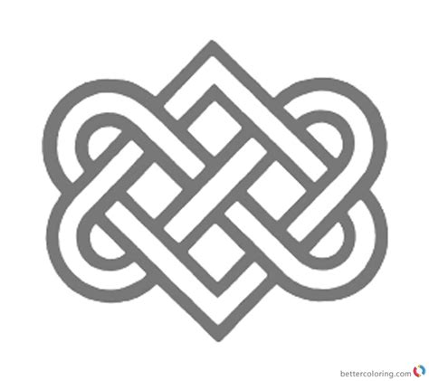 Celtic Love Knot Free Printable Color Pages