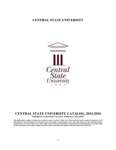Central Missouri State University Course Catalog